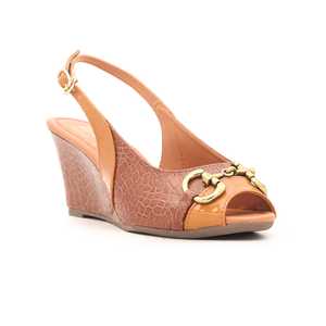 FR4968รองเท้าแตะส้นสีน้ำตาลเป็นทางการ - Product Image 3