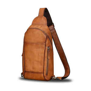 Wholesale Classic Fashion Crossbody Bag Pu <b>Leather</b> <b>Black</b> Messenger High Quality Unisex Sling Bag Waterproof Outdoor - Product Image 1