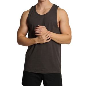 Custom <b>Mens</b> Bodybuilding Gym <b>Singlet</b> Breathable Cotton Tank Top Quick Dry Sleeveless Fitness Workout Activewear Sports Clothing - Product Image 3