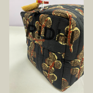 Bolso Tote Grande con Cierre de Cremallera Midnight Meadow, Estilo Vintage, Ecológico, Acolchado, Reutilizable, para Viajes, Compras, Cosméticos, Portátil - Product Image 5