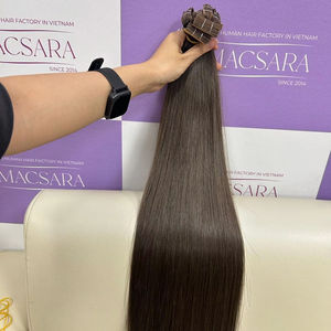 เทปมัดผมสีดำแบบหยักศกสำหรับต่อผมแบบดิบเวียดนาม - Product Image 1