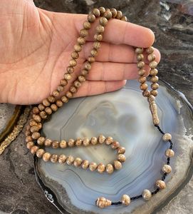 Chapelet islamique en bois naturel, fait main, poli, écologique, pour la prière quotidienne, le Dhikr, la décoration intérieure et les usages religieux - Product Image 2