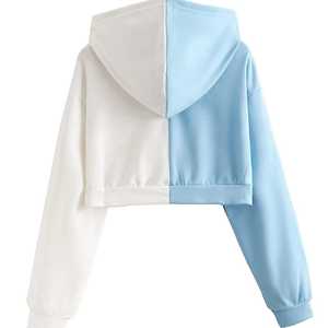 T-shirt décontracté à capuche pour femme AQDAS INDUSTRIES, 100 % coton tricoté imprimé, respirant, avec poches, automne/hiver/été - Product Image 5
