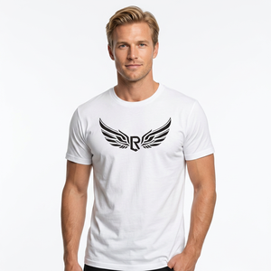 Camiseta Casual de Manga Corta para Hombre, Blanca, 100% Algodón, Cuello Redondo, Corte Regular, Tejido Jersey, Transpirable, 150g, Ecológica, de Secado Rápido - Product Image 3