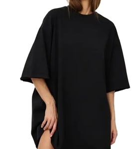 Camiseta informal de verano de gran tamaño de 260gsm para mujer, ropa de calle 2025, de punto con impresión Digital Top, venta al por mayor - Product Image 2