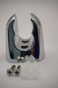 Support de pommeau de douche en ABS chromé avec fixation murale, sortie d'eau unique, design moderne, kits de douche à fixation murale - Product Image 6