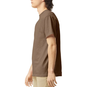 เสื้อยืดผู้ชายผ้าฝ้ายแท้ 100% คุณภาพสูง 350 กรัม เป็นมิตรกับสิ่งแวดล้อมและระบายอากาศได้ดี สีดำ - Product Image 2