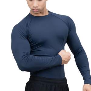 Camiseta Deportiva de Compresión para Hombre, Personalizada, al por Mayor, de Manga Larga, Secado Rápido, Transpirable, para Gimnasio, Entrenamiento, Fitness, Running - Product Image 4
