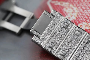 Montre de luxe VVS Moissanite Iced Out pour homme, automatique, mécanique, en acier inoxydable, cadran en verre diamanté, date, pour soirée et mariage - Product Image 4