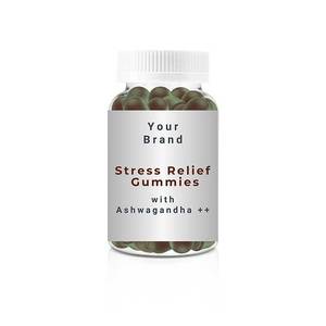 Gummies à l'ashwagandha de qualité supérieure à prix bas, marque privée, pour la relaxation et le soulagement du stress, complément naturel pour adultes - Product Image 1