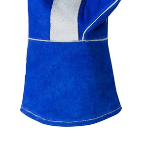 Guantes de soldadura de piel de cabra de grano completo de alta calidad, resistentes al calor, guantes de cuero para soldadura TIG para trabajadores soldadores. - Product Image 2