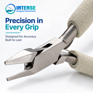 Wholesale Professional Jewelry Making Pliers <b>Stainless</b> <b>Steel</b> Precision Flat <b>Nose</b> Pliers Comfort Grip Custom Logo Intense Surgica - Product Image 3