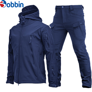 Conjunto de Chaqueta con Cremallera y Pantalones Cargo para Hombre, Estilo Vintage, Ecológico, para Exteriores, Resistente al Viento, Transpirable, Cómodo, con Capucha, para Senderismo - Product Image 2