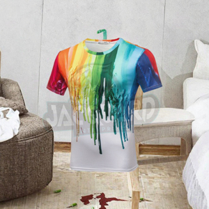 Camiseta Extra Grande de Algodón 100% con Logotipo Personalizado, Camiseta Blanca Gruesa para Hombre, Estilo Urbano, Venta al Por Mayor, Impresión OEM - Product Image 2