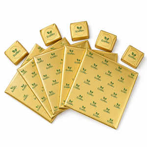 Papel de Aluminio Dorado Recubierto de Papel para Envolver Dulces y Chocolates de Grado Alimenticio en Oferta - Product Image 1