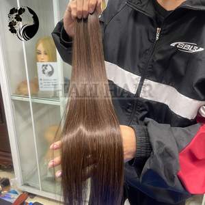 Extensions de cheveux humains à ruban adhésif Hali Hair Supply, super double trame, Remy, lisses, de haute qualité, vietnamiennes, double trame mécanique, 100g - Product Image 6