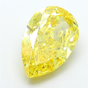 Diamant de laboratoire de 8,23 carats, taille poire, jaune vif fantaisie, clarté VS1, coupe excellente, pierre non montée, certifié IGI, qualité supérieure - Product Image 4