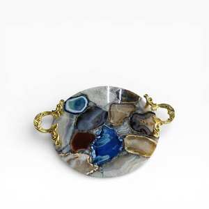 Bandeja de Servir de Madera Clásica de Lujo Moderna con Forma Irregular, Tazas para Salsas para Uso en el Hogar y Hoteles, Personalizable y Multifuncional - Product Image 5