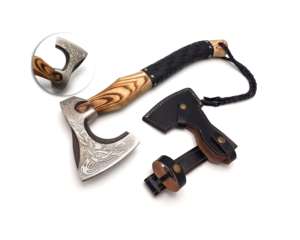 1095 High Carbon Steel DIY Grade Embossed Head Axe Industrial Strength Hand <b>Cutting</b> <b>Tool</b> <b>Wood</b> Camping Outdoor Use <b>Wood</b> Tasks - Product Image 1