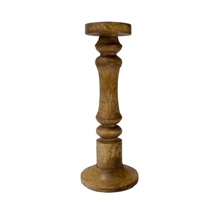 Handcrafted <b>Wooden</b> Candle Holder Table Centerpiece Rustic Candle Stand Natural Home Accent For Dining Room Mantel Wedding - Product Image 1