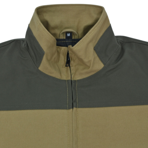 Chaqueta Acolchada de Lona para Hombre, Corte Slim, Diseño con Bloques de Color, Cuello Alto, Cierre de Cremallera, Resistente al Viento, Ropa Casual de Invierno - Product Image 5
