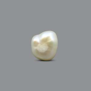 Loose Natural Baroque Keshi Pearl 6.05 Carat AA Grade White Seawater Gemstone for Fine Jewelry - Product Image 2