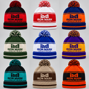 Iron Mark Industries Beanie Hat Unisex Adult Knit Winter <b>Cap</b> 100% Wool Breathable & <b>Waterproof</b> Casual Outdoor 58-60CM - Product Image 1