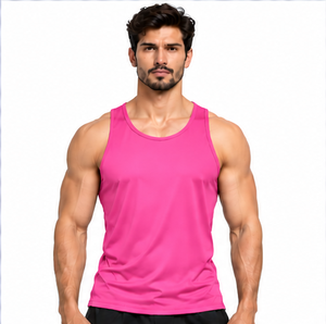 Summer <b>Mens</b> Tank Top Breathable Cotton Sleeveless <b>Vest</b> Casual Oversized Fitness <b>Gym</b> Shirt Vintage Washed Custom Logo Plus Size - Product Image 6