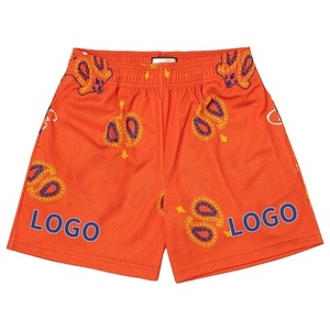 Pantalones cortos de sublimación de cintura de verano para hombre, ropa deportiva transpirable de secado rápido, pantalones de chándal para ciclismo con cordón, pantalones cortos Cargo estampados - Product Image 3