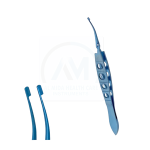 Pinzas para Cápsulas Al Mida Healthcare, Curvas, Instrumentos Quirúrgicos Oftálmicos Microquirúrgicos, Pinzas Delicadas de Acero Inoxidable, Instrumento con Certificación CE - Product Image 3