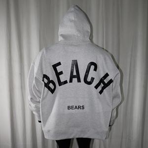 100% cotton <b>black</b> color Hoodie 450 GSM cotton <b>fleece</b> custom embroidery printing embossing oversized fitting hoodies Clush Sports - Product Image 6
