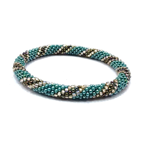 Highest Quality Wholesale Supply Nepal Made Unique Design New Stylish Women's Trendy Crochet Work Glass <b>Beads</b> Bracelets - Product Image 1