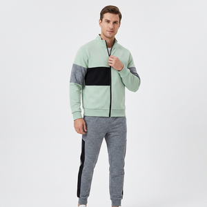 Boys Tracksuit Full Sleeve Zipper <b>Stand</b> Collar Casual Autumn Wear Polyester Cotton Mid <b>weight</b> Regular Fit With Side - Product Image 5
