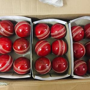 Premium Hand Stitched Leather Cricket <b>Ball</b> Tournament Match <b>Training</b> <b>Ball</b> Custom Logo Manufacturer - Product Image 5