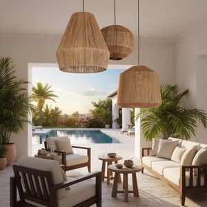 <b>Cheap</b> Wholesale Coastal Natural Seagrass Lampshade Sustainable Decorative Design for Living Room & Bedroom - Product Image 4