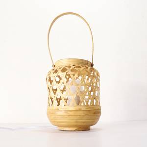 <b>Wireless</b> light <b>lamp</b> wedding table decoration top selling natural weave bamboo tabletop <b>lamps</b> - Product Image 5