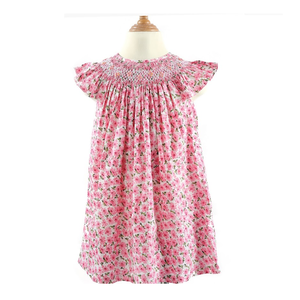 Vestidos de Verano para Niñas al por Mayor, Tela de Algodón con Estampado Floral, Tela con Estampado Personalizado de Fabricación Vietnamita - Product Image 2