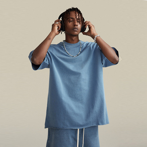 Men Summer <b>Twin</b> <b>Set</b> With Utility Cargo Shorts Tee Co Ord Multi Pocket Streetwear Breathable Custom Labels Private Label - Product Image 4