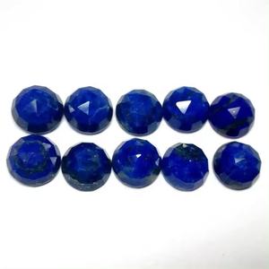 Genuino lapislázuli natural 5mm redondo rosa corte Flatback cabujón superventas lapislázuli azul joyería calibrada piedra preciosa para la venta - Product Image 2