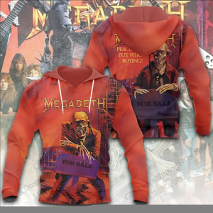 Men's Black Megadeth <b>Band</b> Graphic Print Pullover <b>Hoodie</b> Jersey Casual Regular Fit 100% Cotton Digital Printing - Product Image 5
