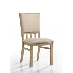 Set da Pranzo Contemporaneo Brutus 5 Pezzi, Tavolo Largo 119 cm con Finitura Noce e Sedie in Tessuto Grano, Stile Vintage per Sala da Pranzo Moderna - Product Image 5