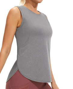 Small MOQ Tank <b>Tops</b> <b>Women's</b> Gym Tank <b>Top</b> Private Label Athletic <b>Mesh</b> Training Collection - Product Image 3