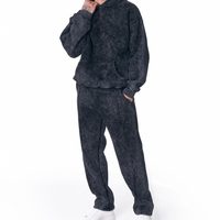 Ensemble jogging deux pièces en coton, fabrication usine, prix raisonnable, effet délavé, nouvelle tendance, design moderne, 100% coton, survêtement délavé