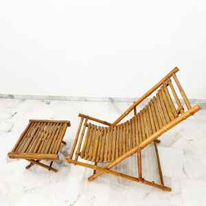 Chaise longue en bambou pour l'extérieur, pliable, écologique, pour salon, chambre à coucher, fabriquée à la main au Vietnam - Product Image 3