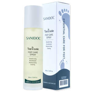 [Sanidoc] Sanidoc Toe&Sole Foot Care <b>Spray</b> 100ml Natural Herbal <b>Moisturizing</b> Repair Skin Care Solution Wholesale - Product Image 1
