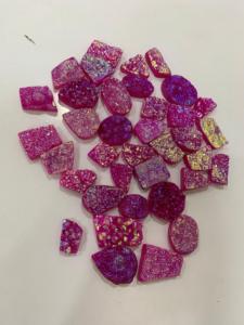 Cuarzo Druzy Rosa Natural de Calidad AAA, Cabujón de Cristal, Piedras Preciosas Sueltas H.A. Gemas de TAMAÑO UNIVERSAL para la Creación de Joyas y Manualidades - Product Image 4