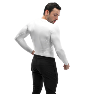 Camiseta de Compresión de Manga Larga para Hombre, Cuello Redondo, Secado Rápido, para Entrenamiento, Personalizable con Etiqueta Privada, Fabricante y Proveedor al por Mayor - Product Image 2