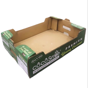 Boîte de transport rigide en carton ondulé en matériaux recyclés pour l'exportation agricole, taille 48*34*10, pour fruits, fabriquée au Vietnam, transport aérien - Product Image 1