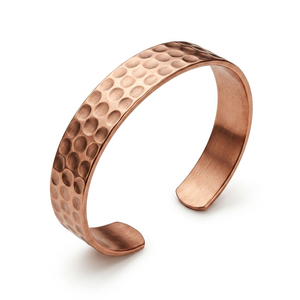 Handcrafted Pure Copper Hammered <b>Bracelet</b> for Women Meditation and Spiritual Wellness Traditional <b>Healing</b> Jewelry Bangle Wholesa - Product Image 1