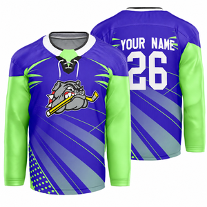 Camiseta Retro de Hockey sobre Hielo Unisex, Estilo Vintage, Uniforme de Equipo Personalizable con Logotipo, Nombre y Número Impresos, Fabricante Mayorista OEM - Product Image 3